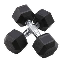 Rubber Hex Dumbbells