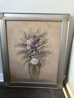 Oil painting on canvas with signature