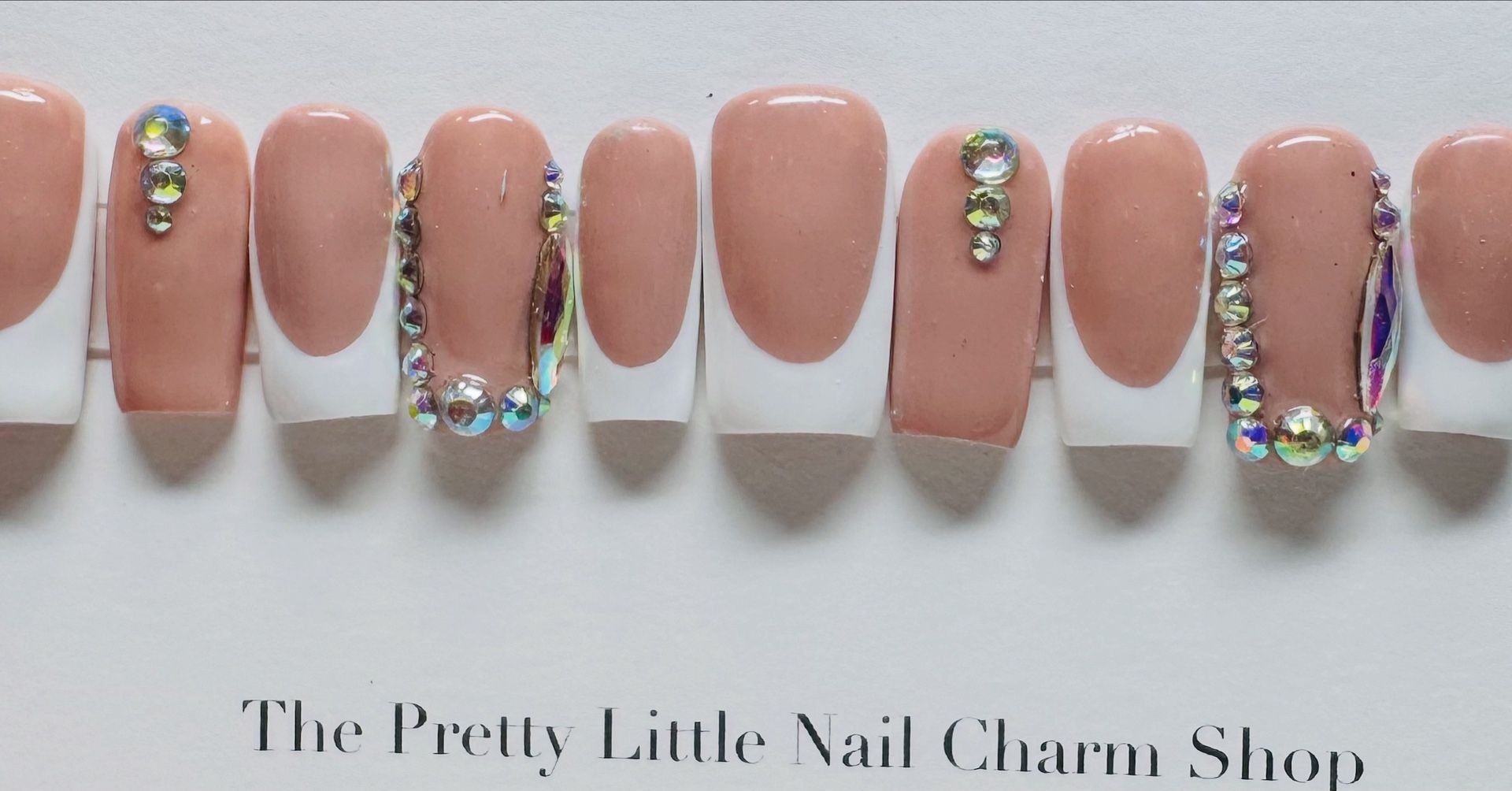 Square Frenchie Press On Nails