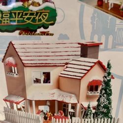 NIB Rylai Japanese 3D Wooden Dollhouse Lit
