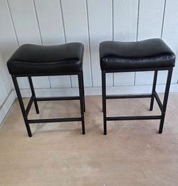Bar Stools barstool set of 2 counter height 25" black