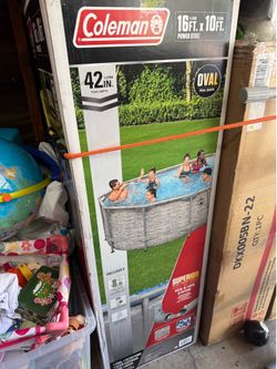 Coleman 16ft by 10 ft pool