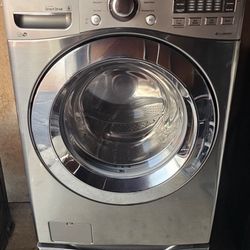 LG Steam Washer with Pedestal $220