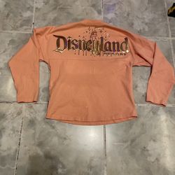 Disney Parks Disneyland Peach Punch Spirit Jersey Kid’s Size M 7/8 Glitter Gold