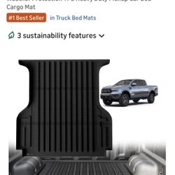 TripleAliners Truck Bed Mat Compatible with 2019-2023 Ford Ranger Accessories 5ft Vehicle