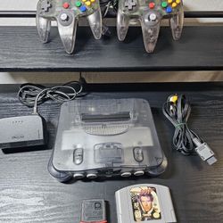 Nintendo 64 Clear Grey Smoke Funtastic Edition 