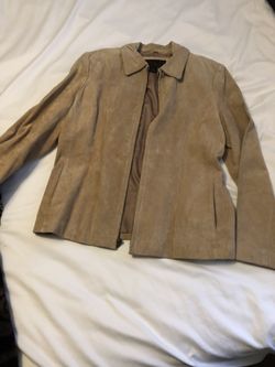 Siena  Tan Suede Jacket 