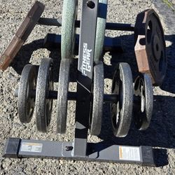 150 Lb Standard Plates And Tree