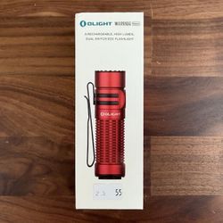 Olight Flashlight Warrior Nano Rechargeable Tactical – Red – New