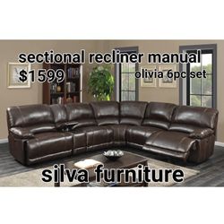 Sofas Recliner Manual 3pcs 1599