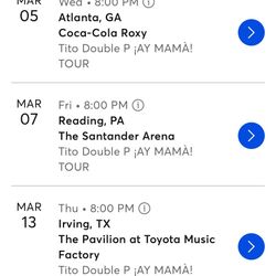 Tito Doble P Tickets 