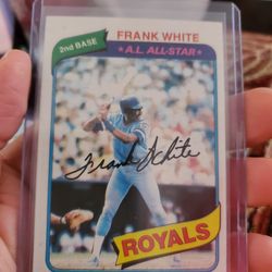 Kansas City Royals Frank White Baseball Cards Lot 