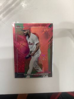 2026 Topps Finest Christopher Sanchez Red mini diamond/5 card RARE INSERT