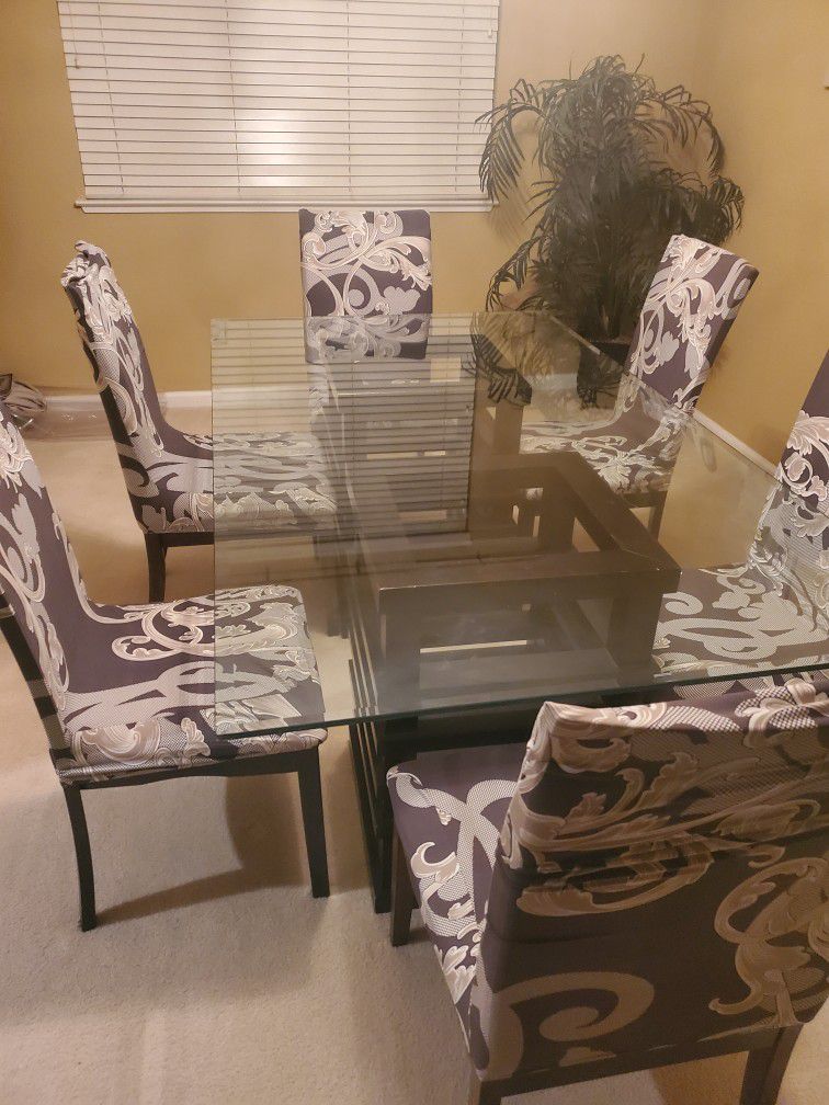 Glass Table And Chairs, Price Is Negotiable, Will Deliver