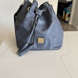 Dooney & Bourke Lucca Leather Drawstring Tassel Shoulder Bag