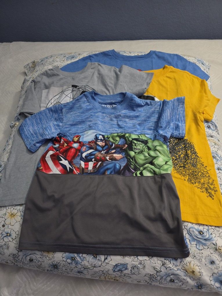Kids Boys T Shirts Size Small 5/6