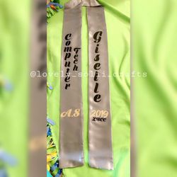 Graduation sash