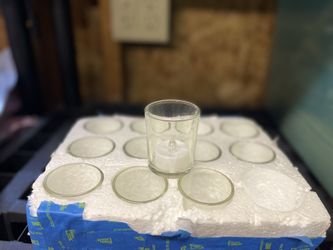 Glass Tealight Holders – Set of 12