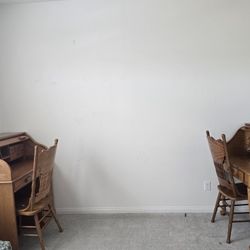 Vintage Rolltop Desks w/chairs