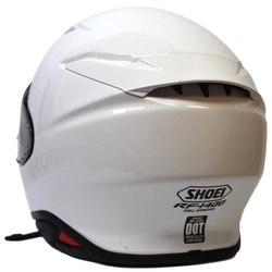 Shoei RF-1400 Full Face Motorcycle Helmet White with Red Large Size L