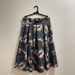Floral A-Line Skirt