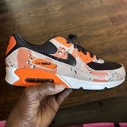Nike Air Max  Orange And Black Camouflage 