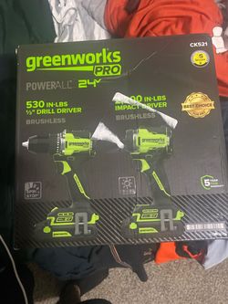 Greenworks PRO 24V Brushless Drill & Impact Driver Combo Kit