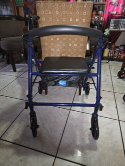 $60 17" Blue Rollator/Walker