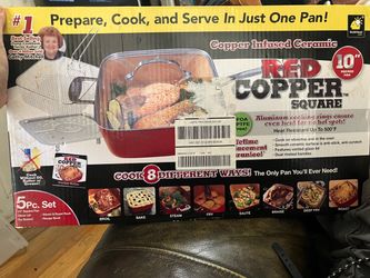 $45, New Red Copper Cooking Pan