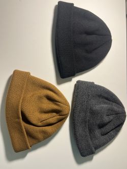 Beanie grey, charcol and brown