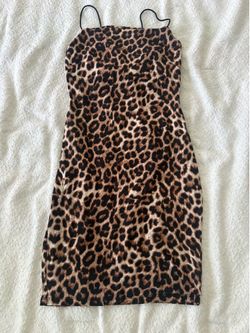Leopard mini dress size M