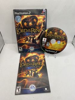 Lord of the Rings The Third Age PlayStation 2 PS2 Game CIB LoTR