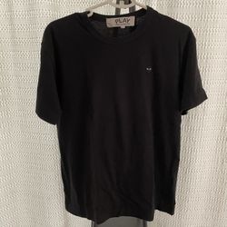 CDG PLAY BLACK T SHIRT LOGO
