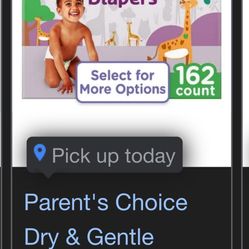 Parents Choice Size 5 Diapers 