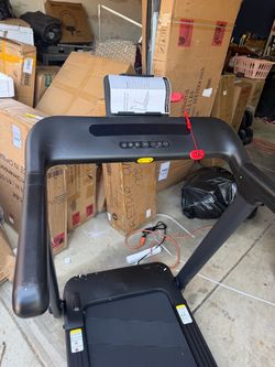 Black Folding Treadmill with Safety Key