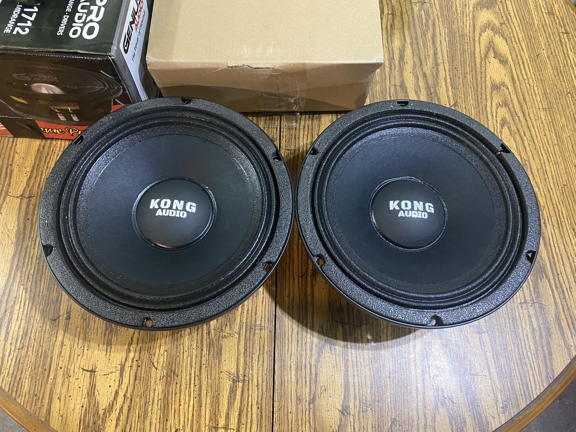 New Pair 10” Kong Audio Midrange Midbass Speakers ( $200 Per Pair )