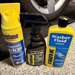 NEW Firestone De-Icer Rainex Washer Fluid Additive Interior Anti Fog Car Care 