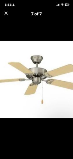 New 5-Blade Ceiling Fan with Pull Chain