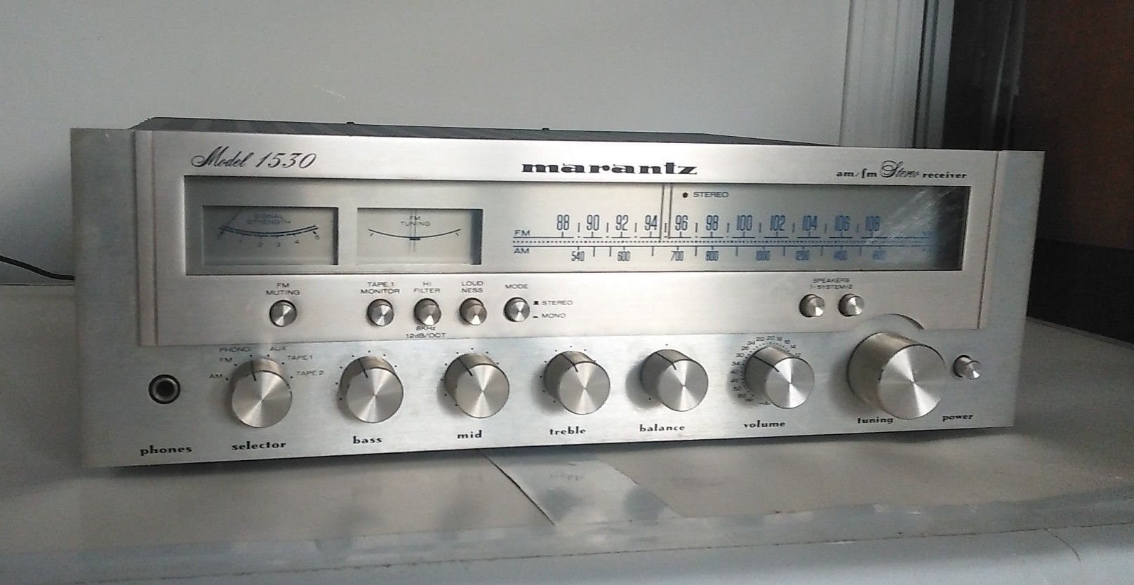 Marantz Stereo Receiver Model 1530 Vintage