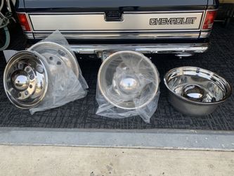 Box truck stainless steel wheel covers with Center caps and lug Caps