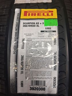 265/45R20 Scorpion AS Plus 3 tires set of 4