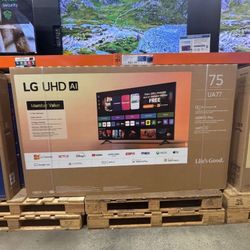 75 “ lg smart 4K UHD HDR TV 