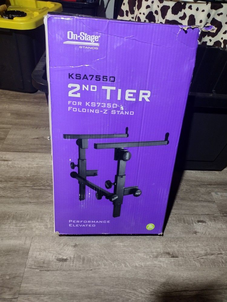 On Stage Stands KSA 7550 2ND TIER FOR KS7350 FOLDING-Z STAND PERFORMANCE ELEVATED