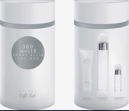 Perry Ellis 360 White Cologne Set