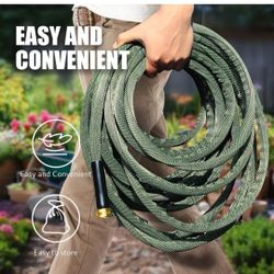 Garden Hose 100 FT, Heavy Duty Water Hose with Aluminum