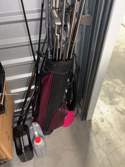 Clubs and bag mixed clubs