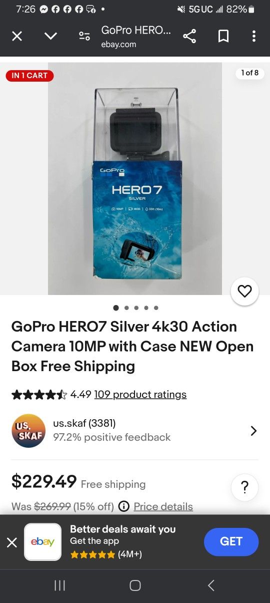 Gopro Hero 7 Silver 4k30