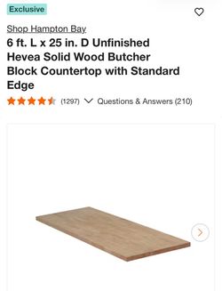 Butcher block 6ft
