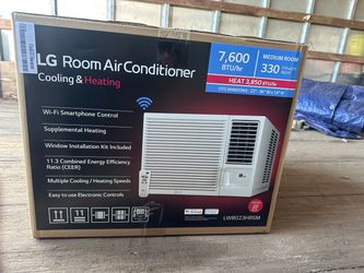 LG Window Air Conditioner 7600 BTU with Heat