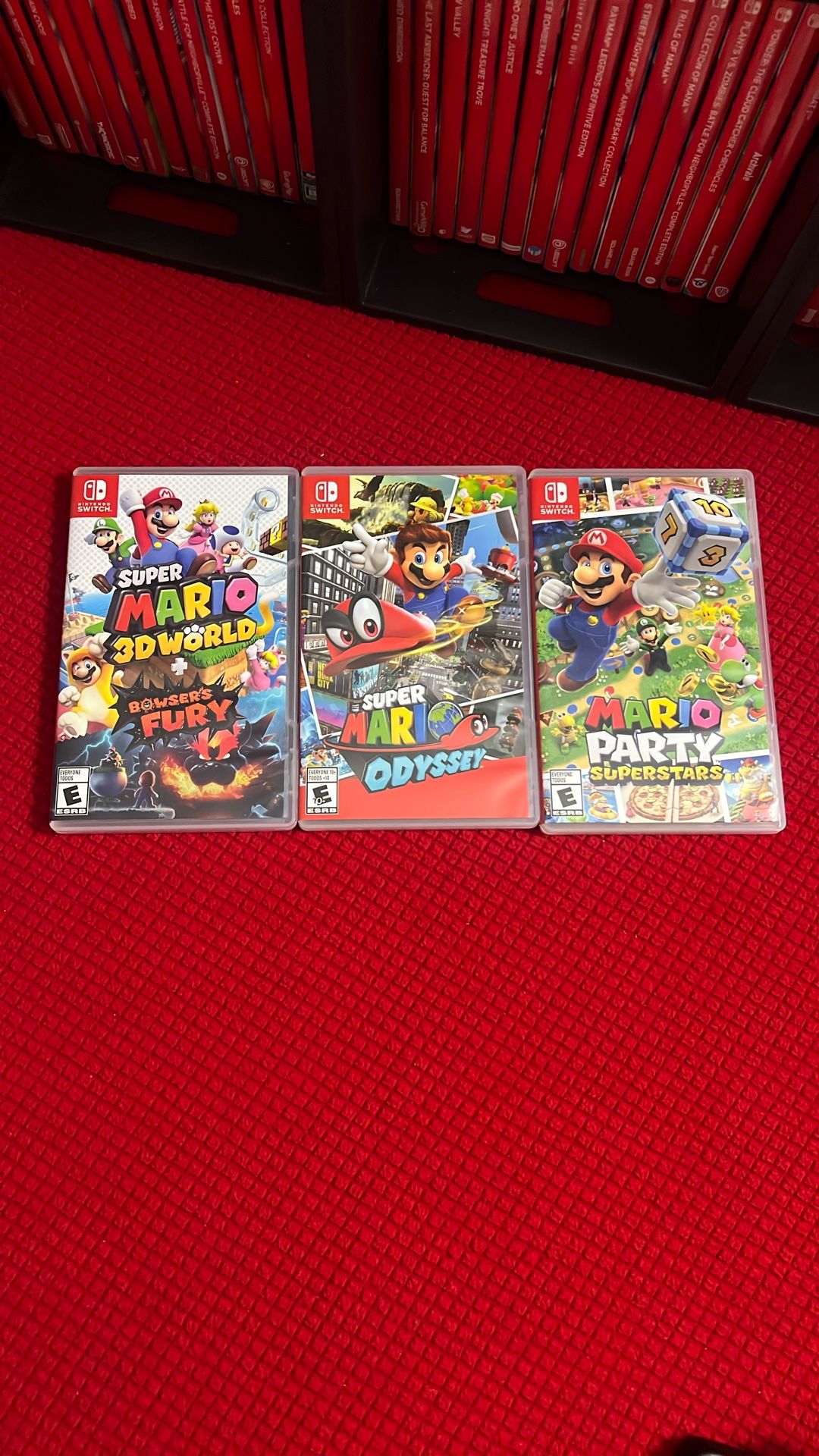 Nintendo Switch Games. Super Mario 3D World + Bowsers Fury, Mario Odyssey, Mario Party Superstars